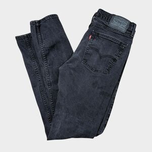 Levi's 510 Skinny Fit Jeans Mens 34x30 Faded Black Denim Stretch Pant 34 x 30